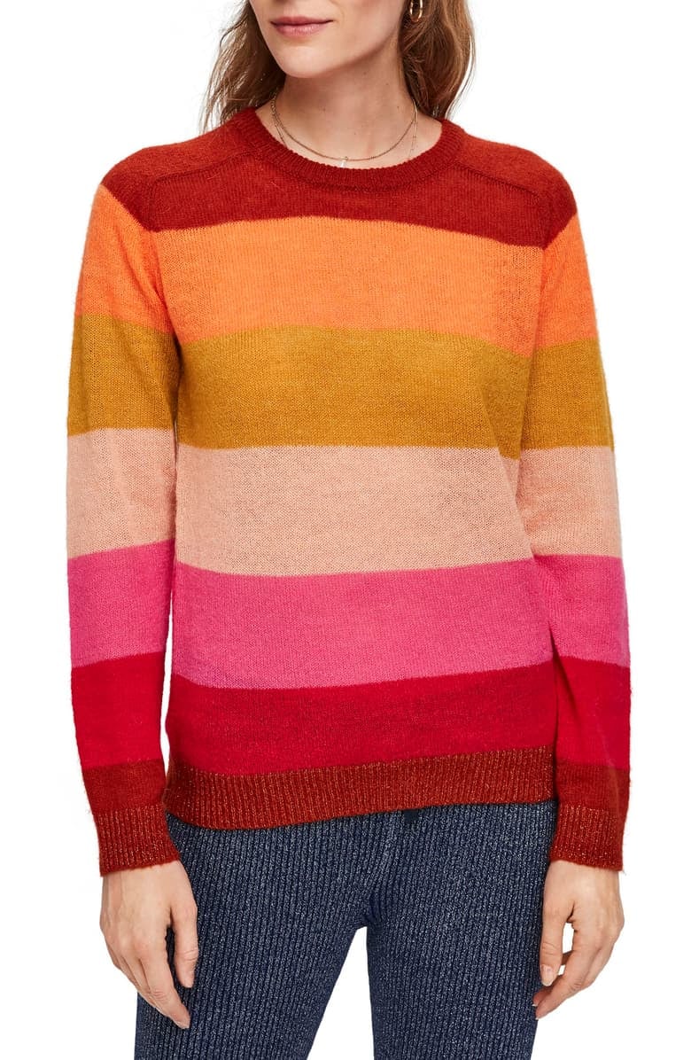 scotch and soda orange sweater