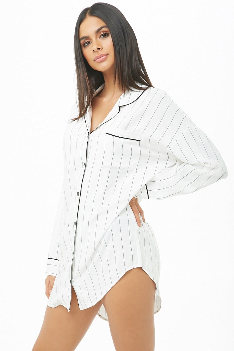 Striped Sleep Shirt | Lounging Never 