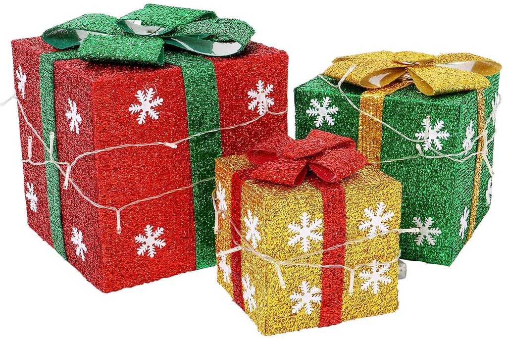 Christmas Lighted Gift Boxes