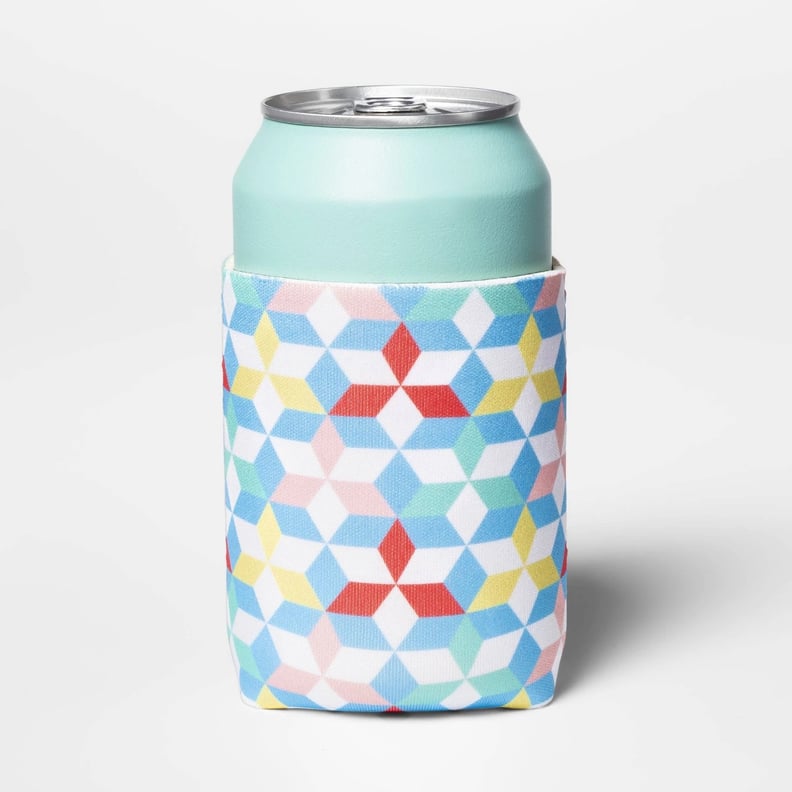 Geo Print Can Cooler