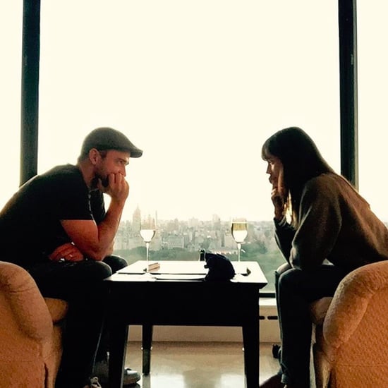 Justin Timberlake and Jessica Biel Playing Scrabble