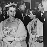 Queen Elizabeth II, her sister, Princess Margaret, and ...