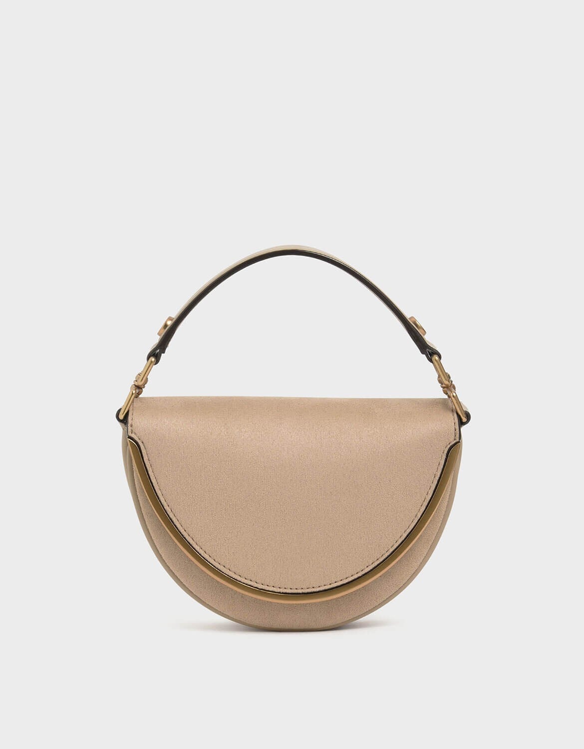 Charles Keith Textured Top Handle Semi Circle Bag 7 Ways to