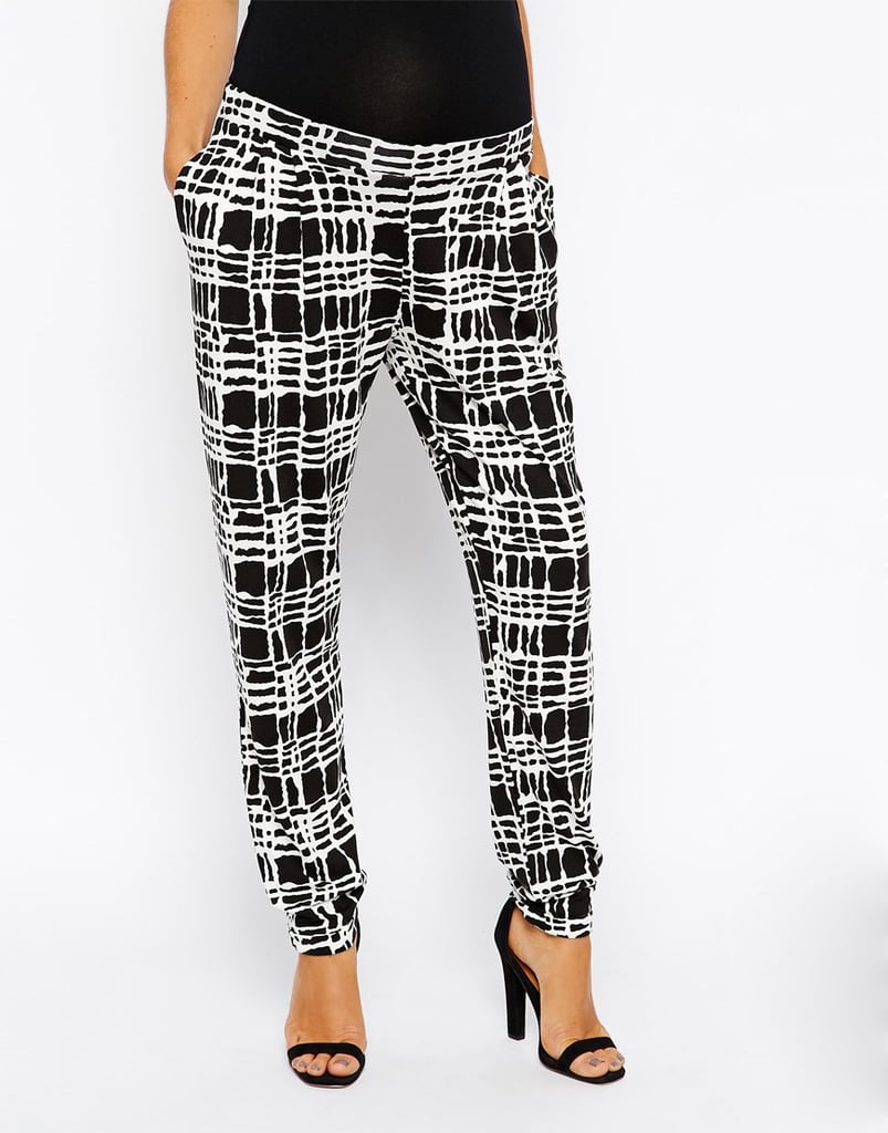 Asos Maternity Exclusive Peg Pant in Tile Check Print ($42)