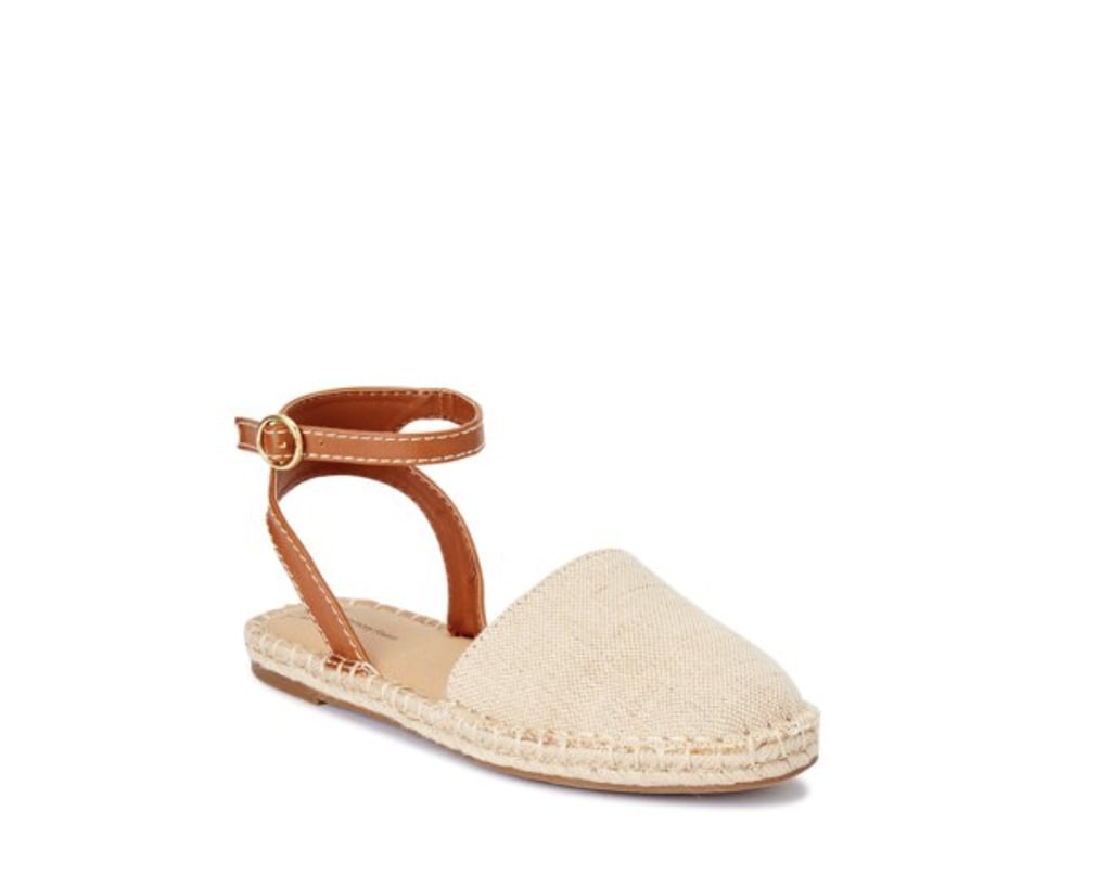 Time and Tru Ankle Strap Espadrille Flats