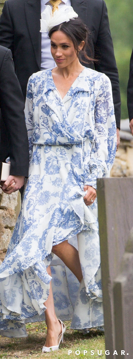 meghan markle oscar de la renta wrap dress