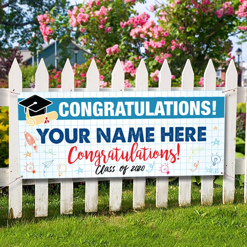 Personalized Congratulations Graduation Banner