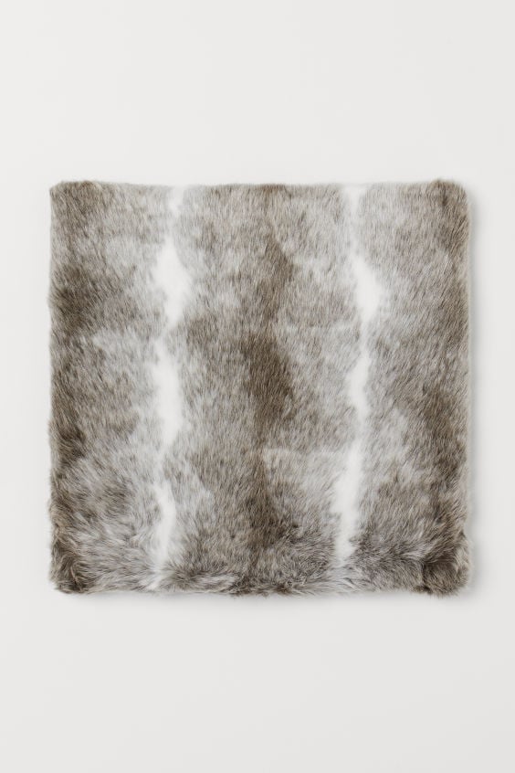Faux Fur Seat Cushion H M Home Holiday Decorations 2019 Popsugar Home Australia Photo 28