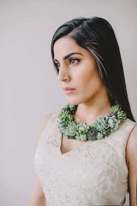 Succulent Statement Necklace