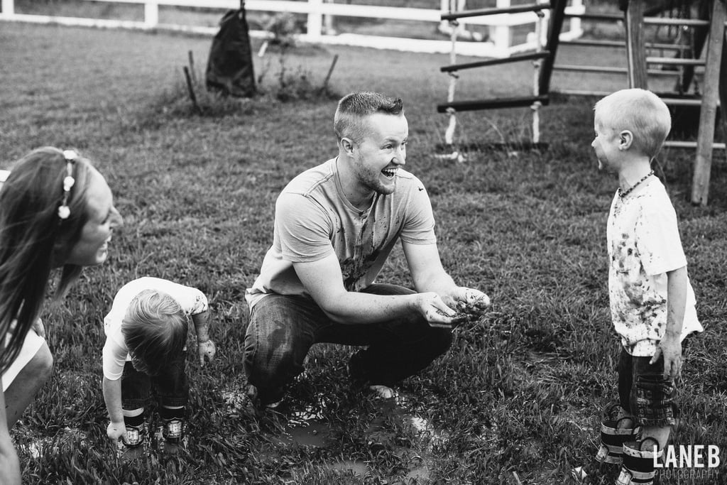 Mud Fight Maternity Shoot