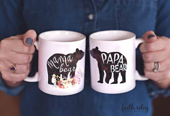 Mama and Papa Bear Mug Set