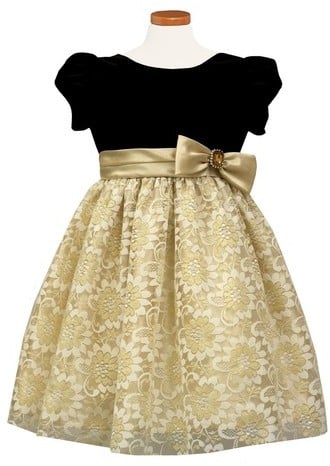 Sorbet Velvet & Lace Dress ($70)