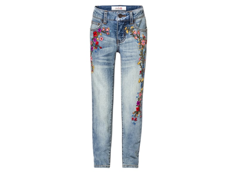 Floral Embroidered Jeans