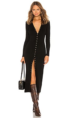 LPA Kavala Sweater Dress in Black