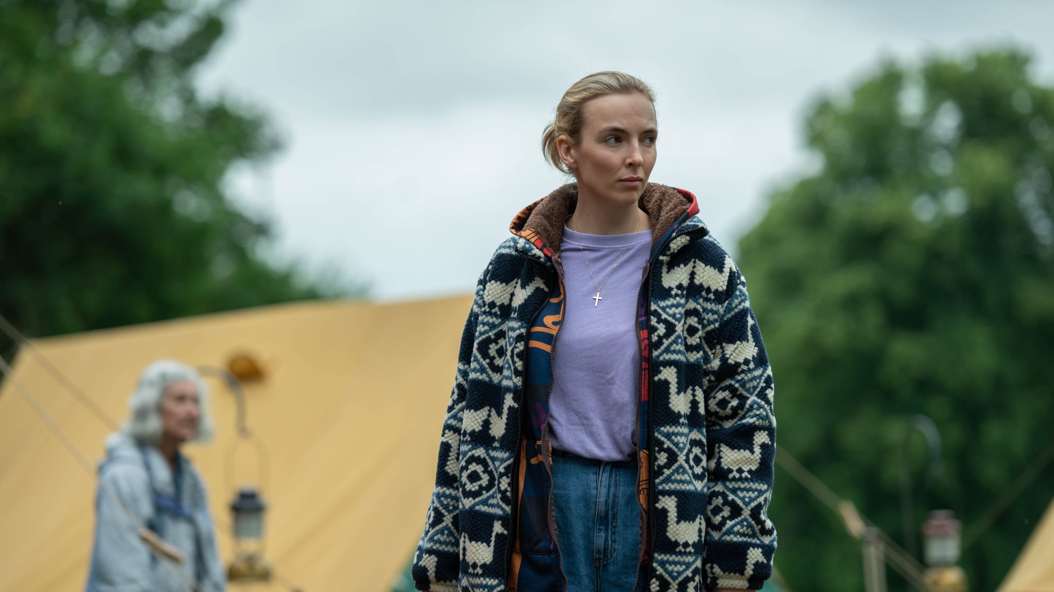 WARNING: Embargoed for publication until 00:00:01 on 03/03/2022 - Programme Name: Killing Eve Series 4 - TX: n/a - Episode: n/a (No. 2) - Picture Shows:  Villanelle (JODIE COMER) - (C) BBC America - Photographer: Anika Molnar