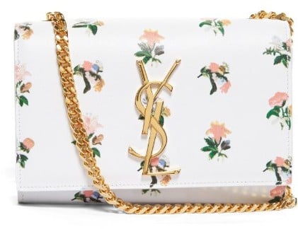 Saint Laurent Monogram small floral-print shoulder bag ($1,790)