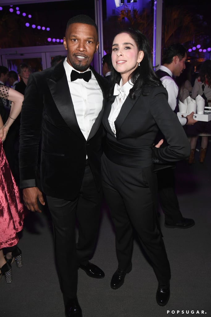 Pictured: Jamie Foxx and Sarah Silverman