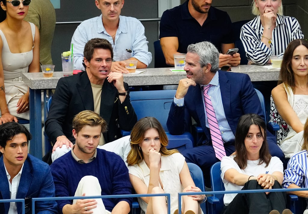 James Marsden and Andy Cohen at the US Open on Sept. 10.