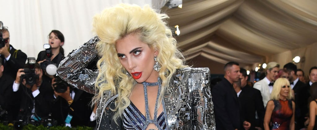 Lady Gaga Wearing Versace at Met Gala 2016