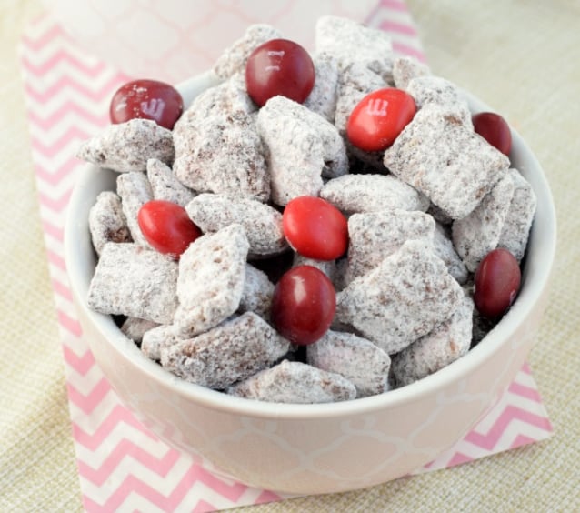 Chocolate Cherry Muddy Buddies