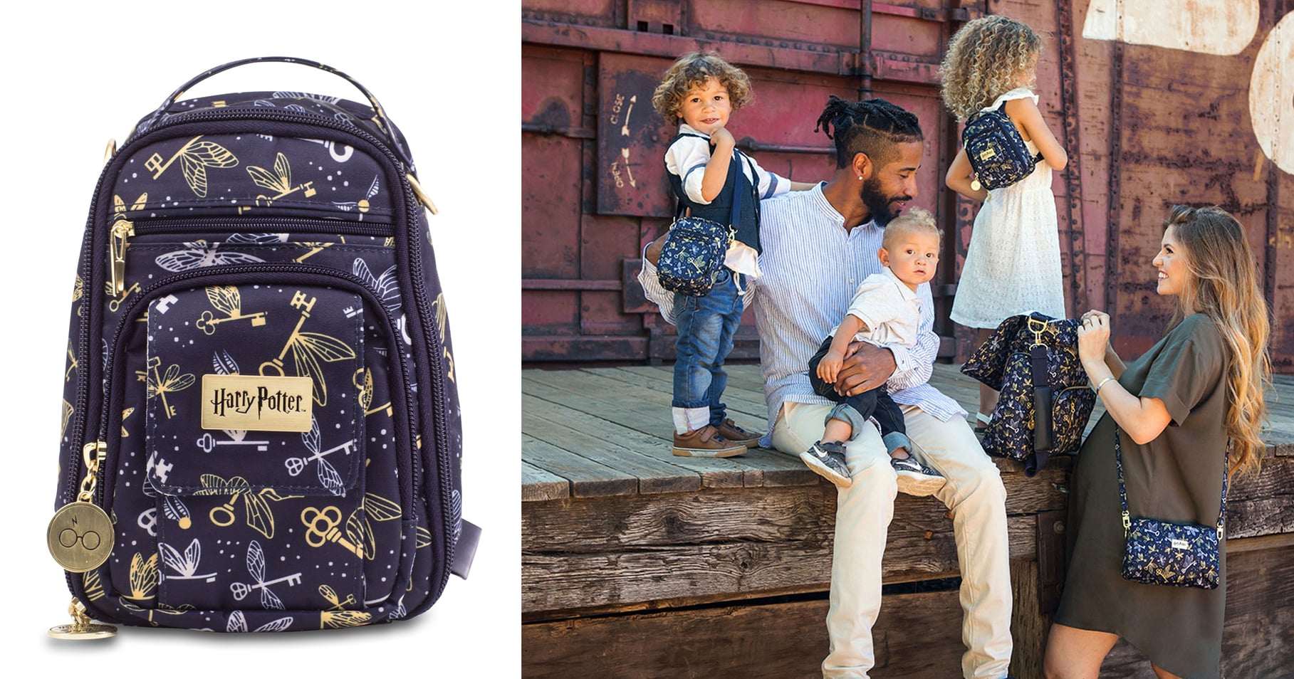 JuJuBe Diaper Bags Harry Potter Flying Keys Collection POPSUGAR