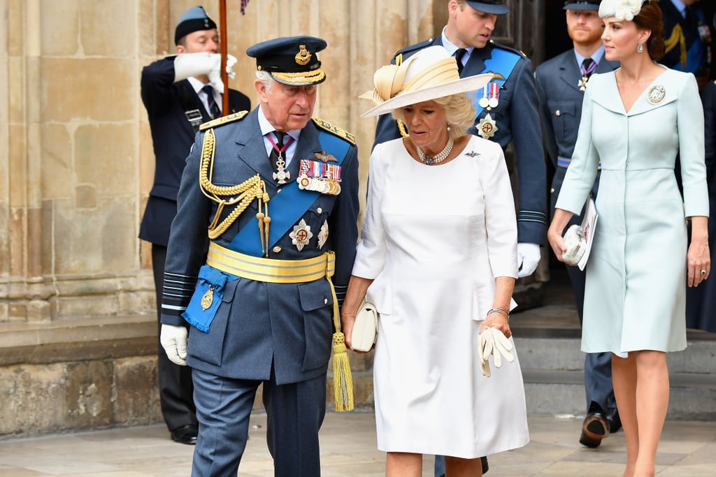 William, Harry, Kate and Meghan at RAF Celebration in London