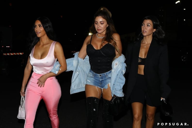 Kim Kardashian, Larsa Pippen, and Kourtney Kardashian