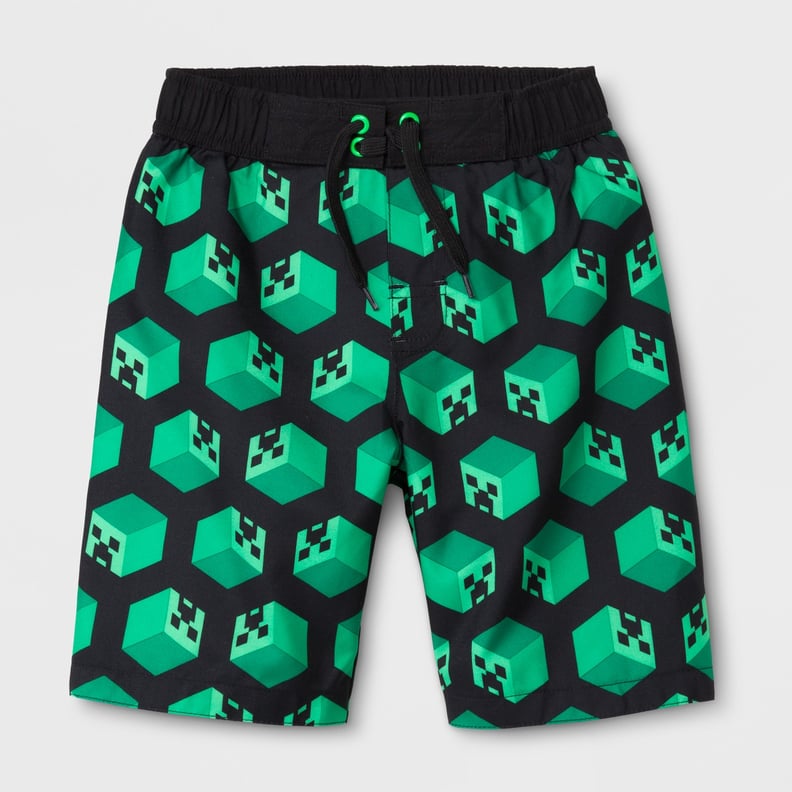 Boys' Minecraft Swim Trunks