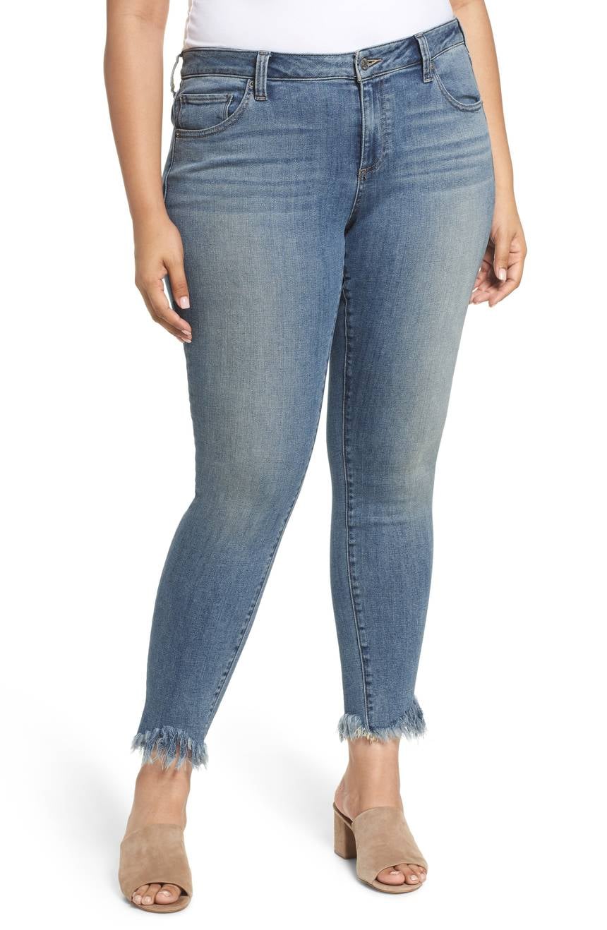 Ginger Fringed Hem Skinny Jeans 