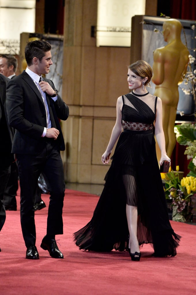 Zac Efron and Anna Kendrick shared a look as they left the show together.