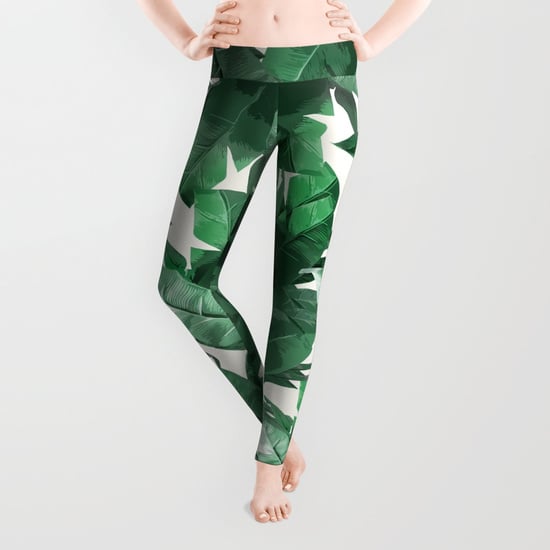 Tropical Print Palm Leggings