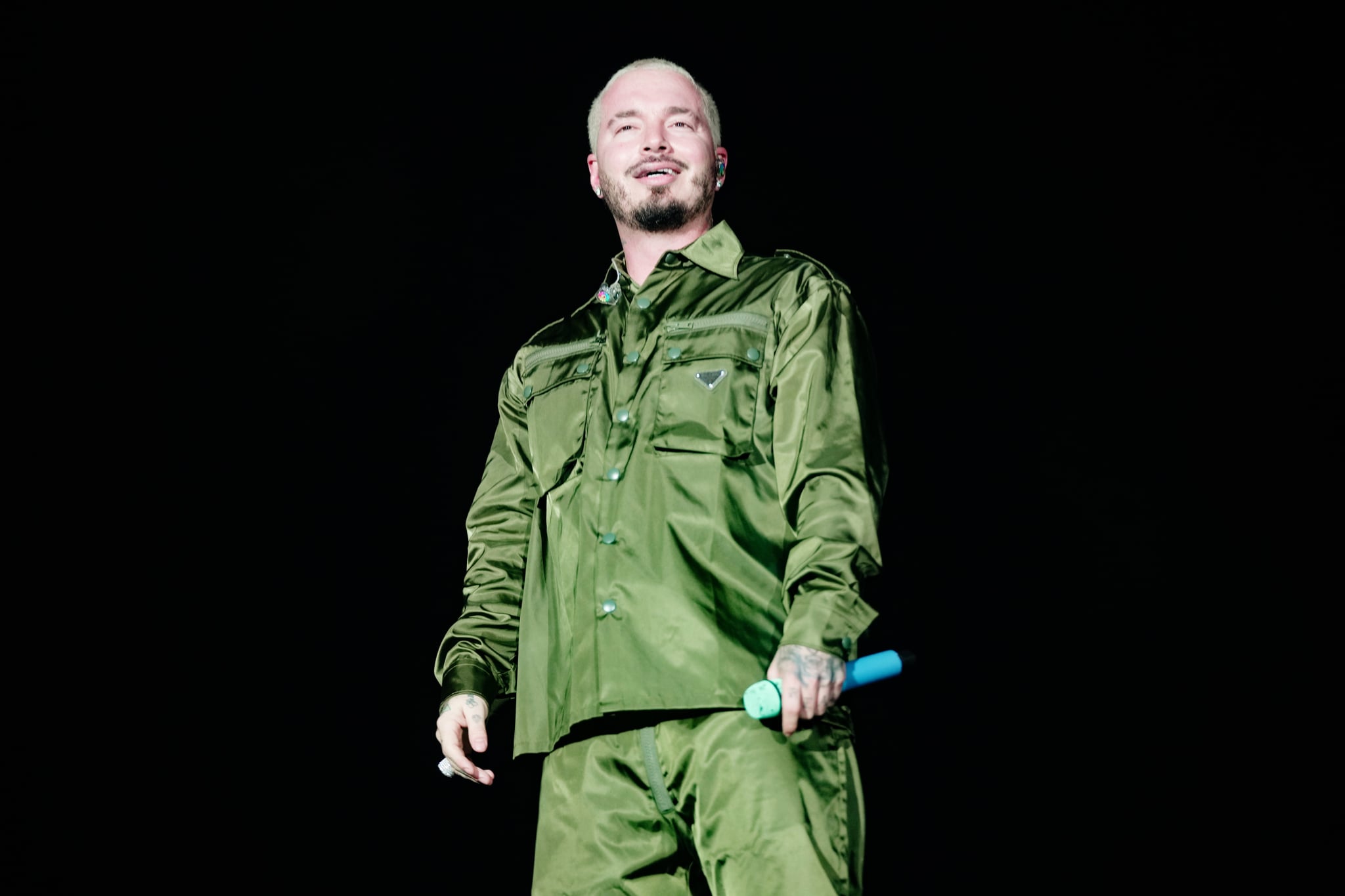 SAN FRANCISCO, CALIFORNIA - OCTOBER 31: J Balvin performs on the Twin Peaks Stage during day 3 of the 2021 Outside Lands Music and Arts Festival at Golden Gate Park on October 31, 2021 in San Francisco, California. (Photo by FilmMagic/FilmMagic for Outside Lands)