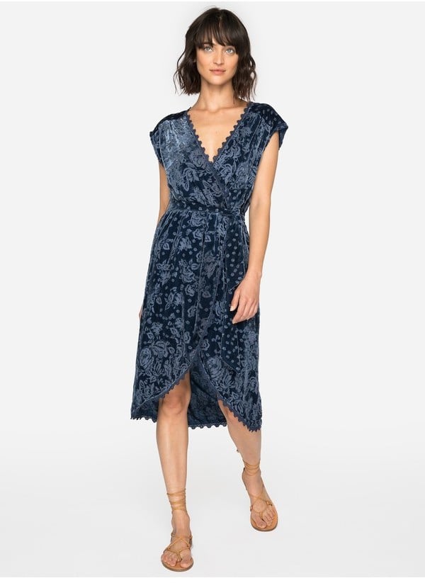 Johnny Was Floral Waves Faux Wrap Dress