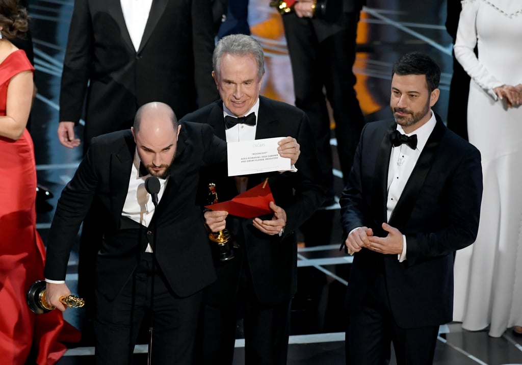 He held up the Moonlight card to prove it.