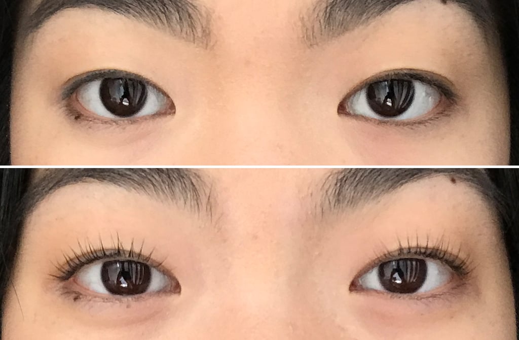 Lash Lift Before and After, Without Mascara