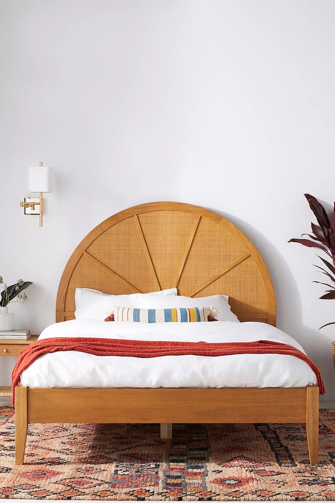 Traditional Meets Boho Bed: Wallace Cane and Oak Bed