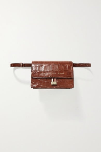 Chylak Mini Croc-Effect Leather Belt Bag