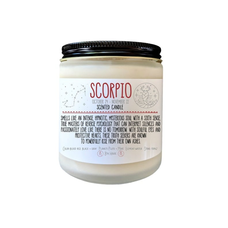 Scorpio Zodiac Candle