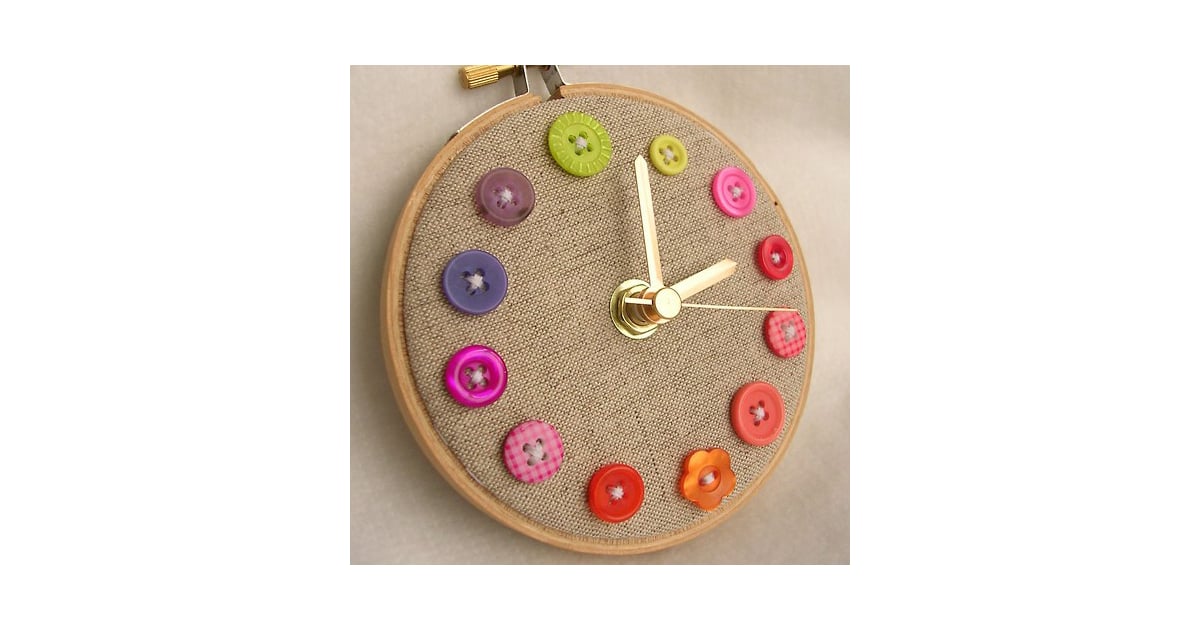 Button Clock KidFriendly Crafts POPSUGAR Family Photo 69