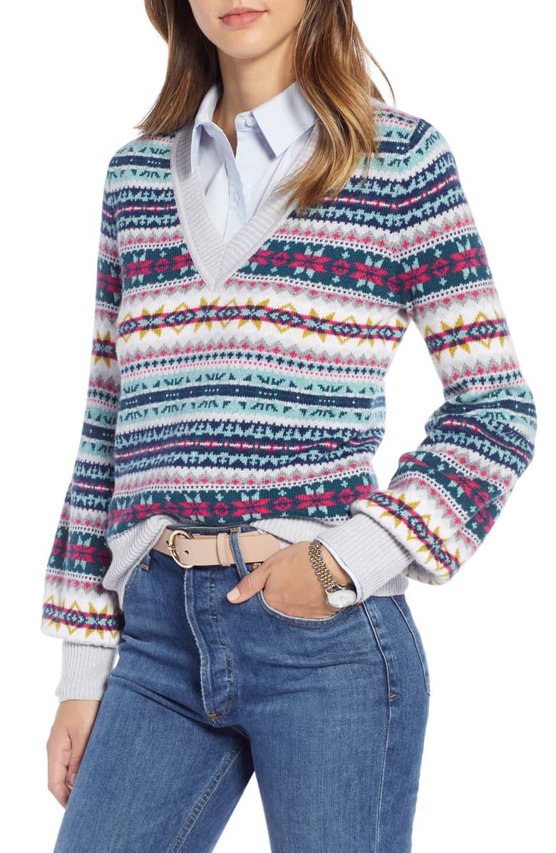1901 Fair Isle Cotton Wool Sweater