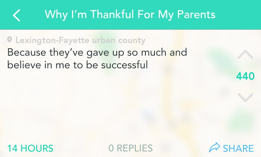 They've sacrificed a LOT for you.