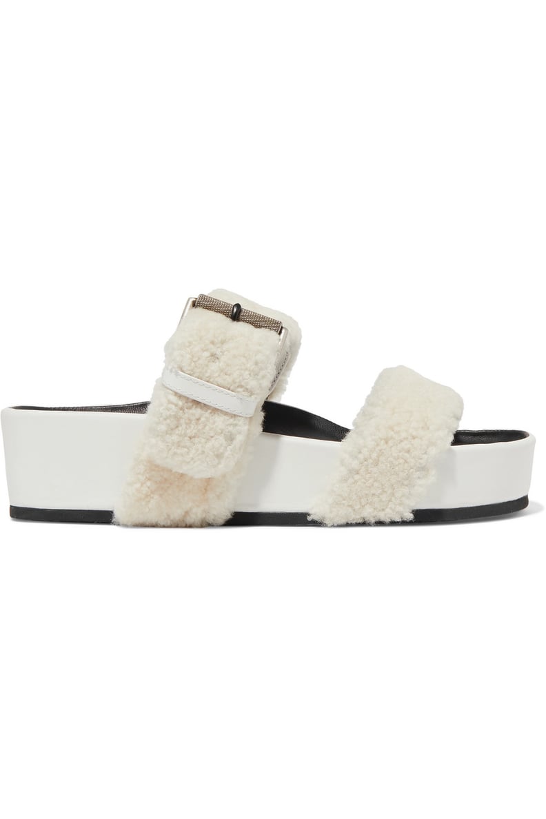 Rag & Bone Evin Shearling Platform Slides