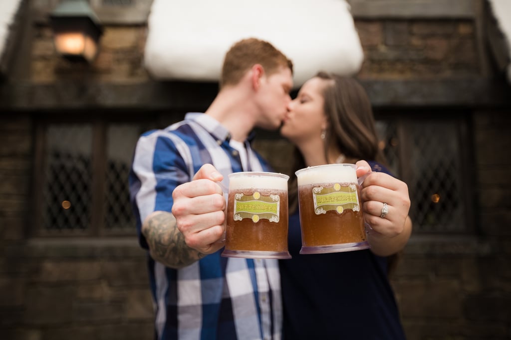 Engagement Photos at the Wizarding World of Harry Potter