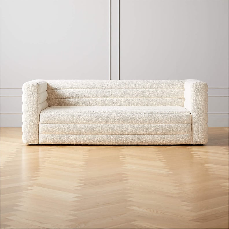 An Apartment Couch: CB2 Strato 80" Boucle Sofa