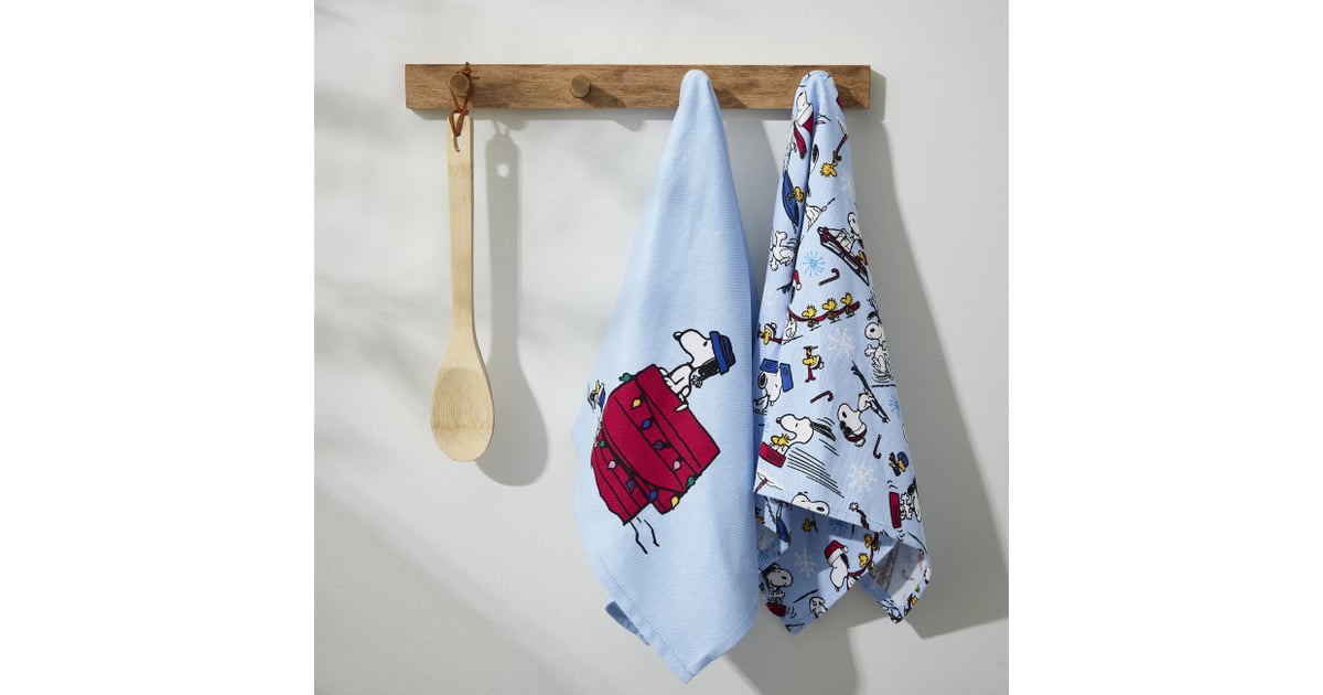 Peanuts Dish Towel Set of 2 Vera Bradley's New Snoopy Holiday