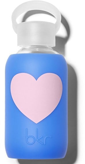 BKR Heart 8-Ounce Glass Water Bottle