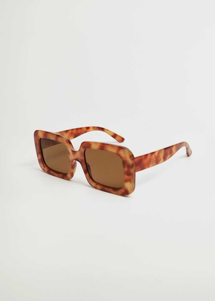 Mango Tortoiseshell Oversize Sunglasses