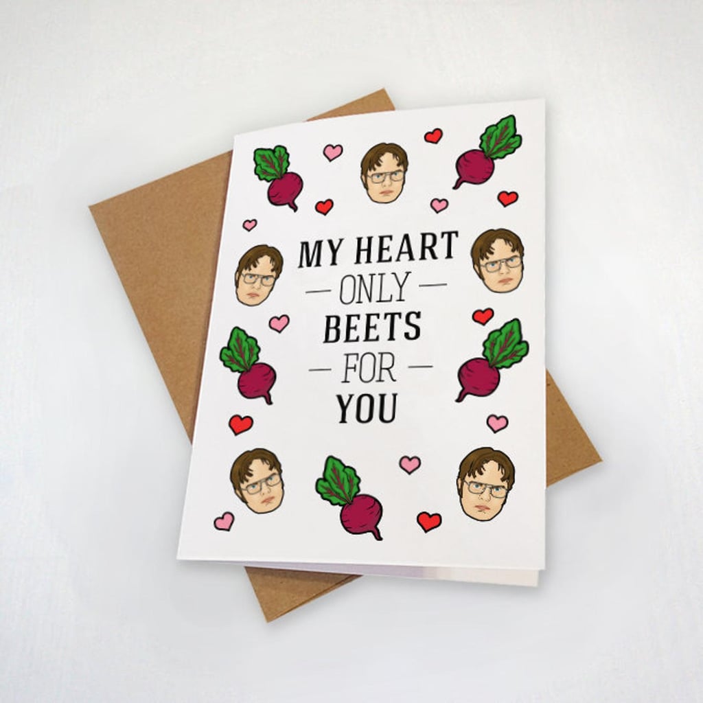 For Fans of "The Office": My Heart Only Beets For You Card