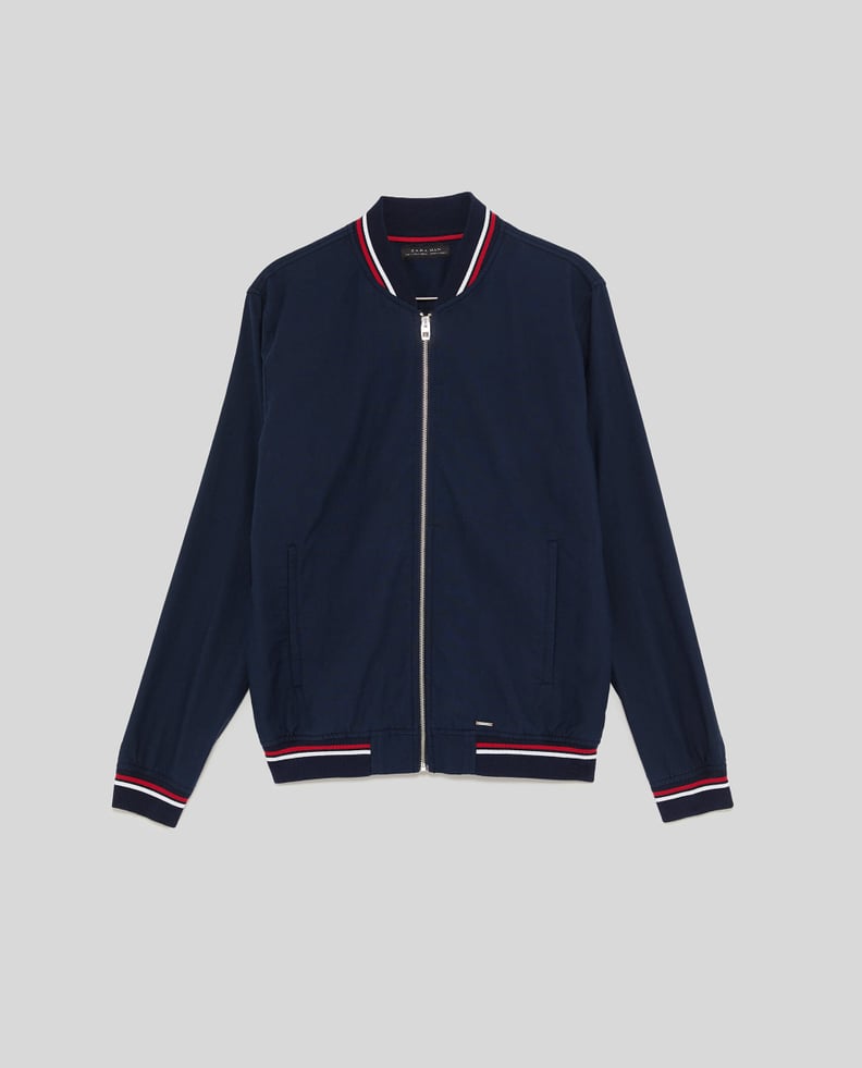 Zara Oxford Bomber Jacket