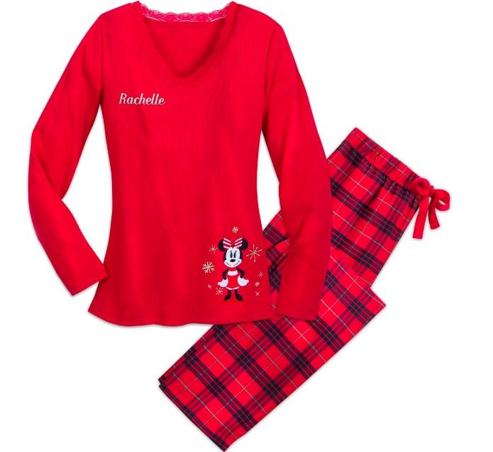 Minnie Mouse Holiday Plaid PJ Set for Adults